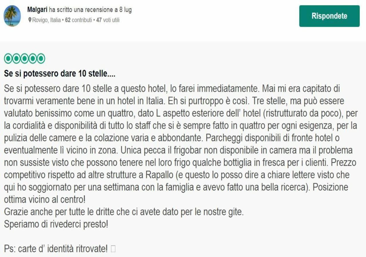 Hotel Il Gatto Rapallo Exteriér fotografie